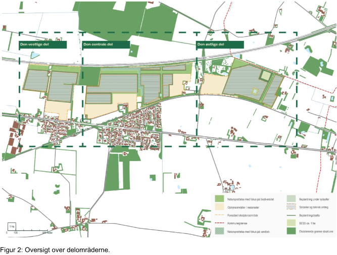 Delområderne som angivet i planen 2025