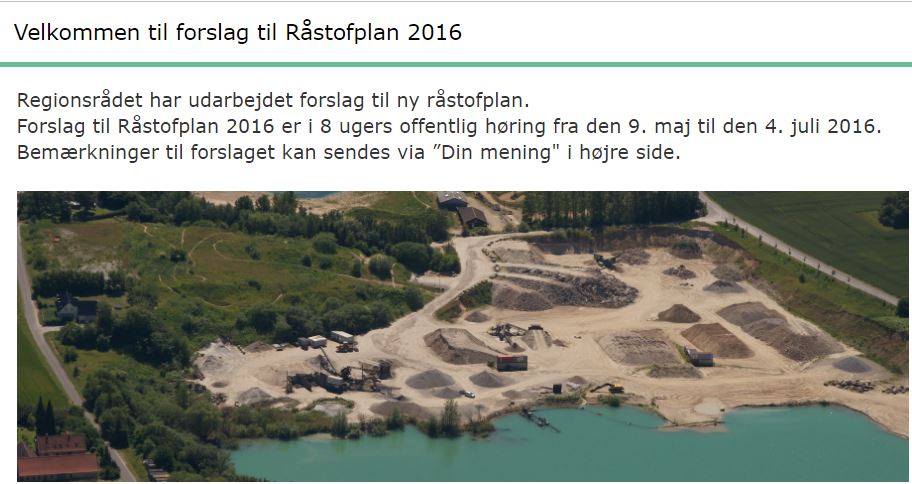 Råstofområder må ikke udpeges tilfældigt