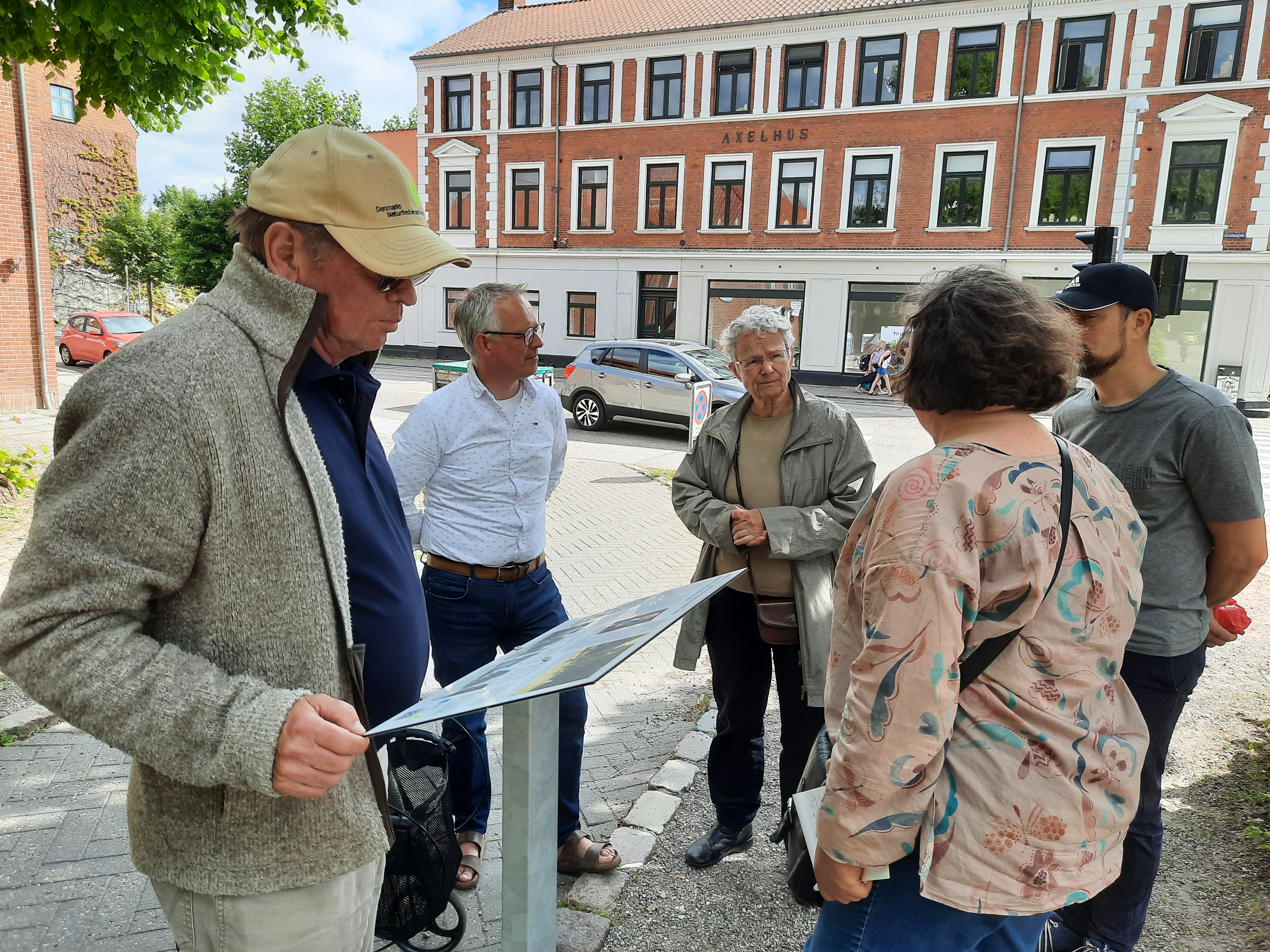 Informationstavle om Reitzensteins Alle